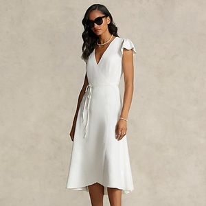 The Spelman Collection Wrap Dress, Size Small, White